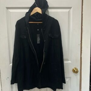 Talbot Black Jacket with Hood 2X